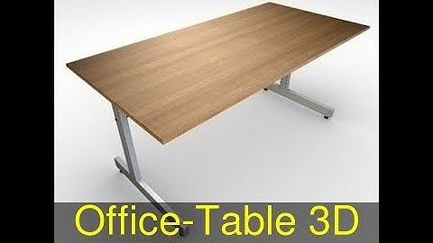 3D Model of Office-Table Review