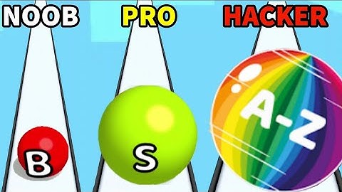 Noob vs Pro vs Hacker | A to Z Run (A - Z run ) | #azrungameplay #short