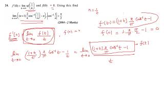 IITJEE 2004 limit question