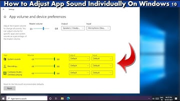 How to Adjust Sound for Individual Apps on Windows 10 PC/Laptop