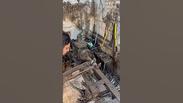 Making a double Spring on lathe #shortsvideo ￼