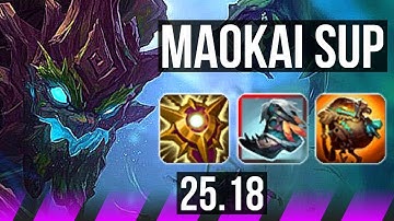 MAOKAI & Yasuo vs SHACO & Corki (SUP) | NA Master | 25.18