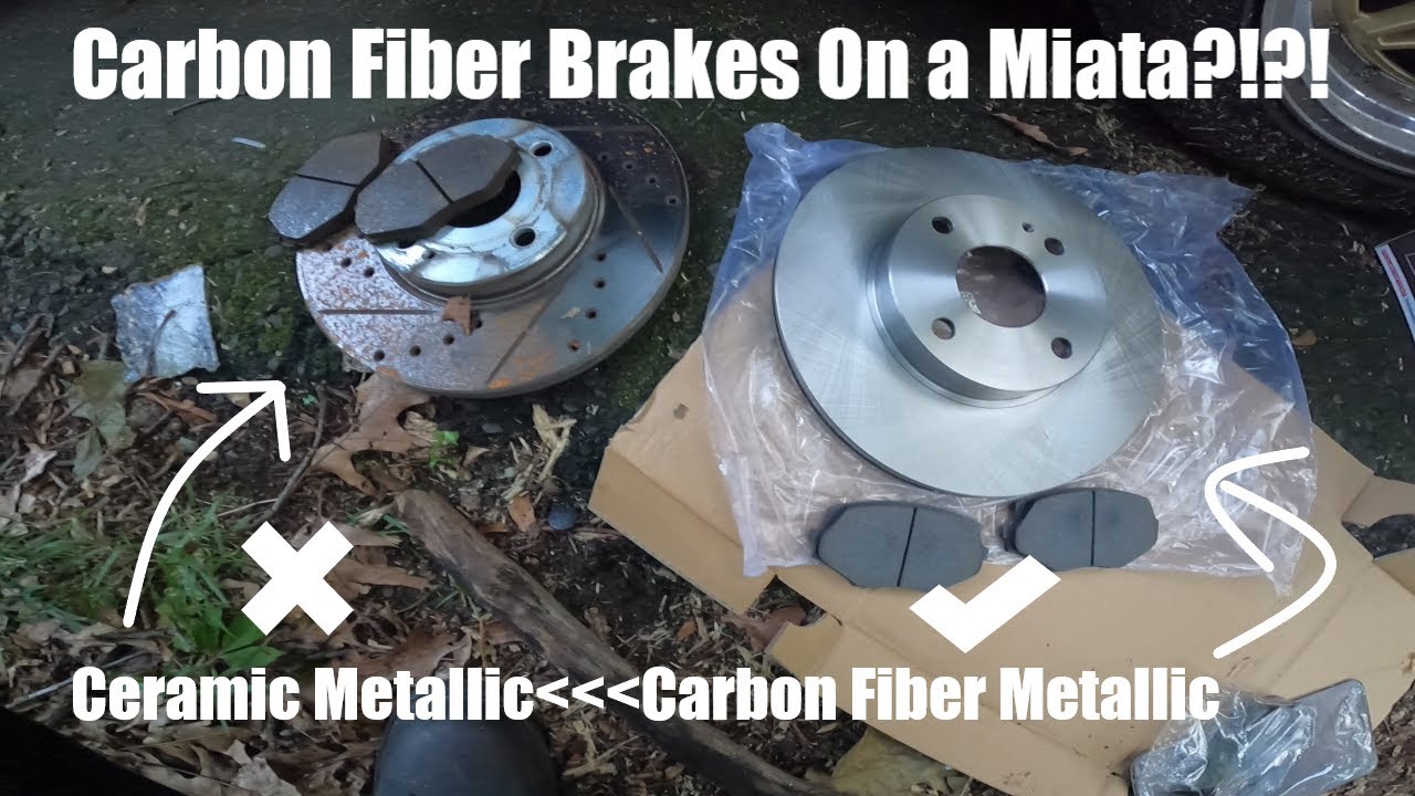 I Installed CARBON FIBER Brakes on My MIATA!!!! (Installing Powerstop Trackday Brakes!!!)