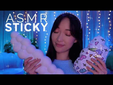 ASMR ☁ 100% STICKY ☁  Mes meilleurs triggers sticky pour t’endormir 🤲😴