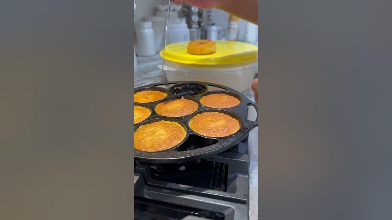  YOLOPLUS+ Pre-seasoned Cast Iron Cake Pan Mini Cake