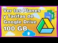 Como Ver las tarifas y los precios de los planes de google drive