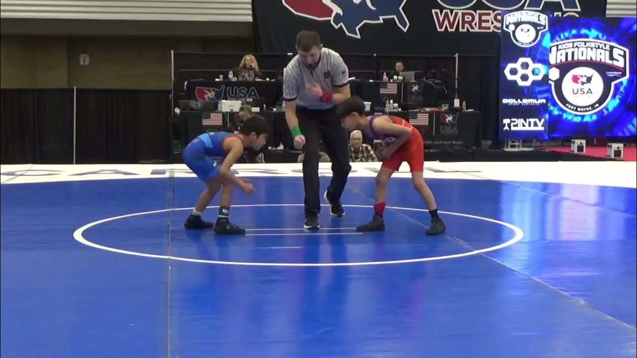 Dominic Maximo vs Jacques Finley 2025 Kids Folkstyle Nationals 10U 53