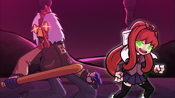 FNF Mashup: Ballistic HQ X Ghost [Monika Cover]