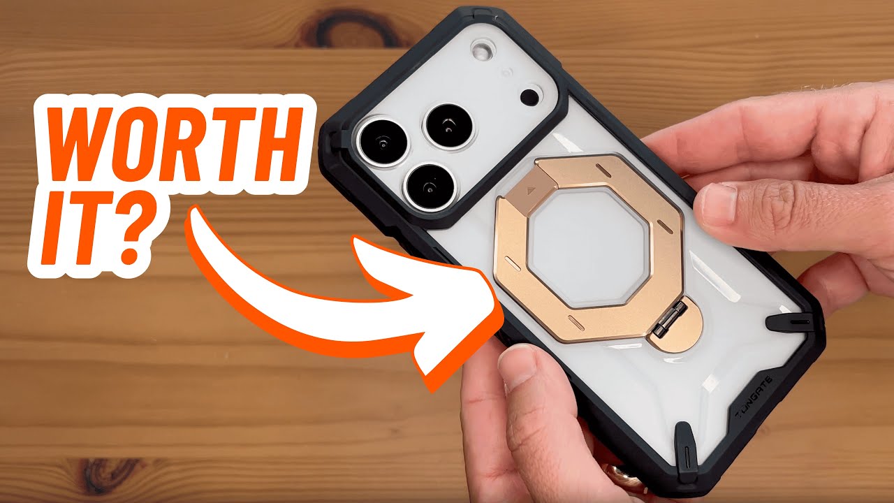 Easy Screen Protector Installation! Review: TONGATE 360 Spin Magnetic Stand Case for iPhone 17 Pro