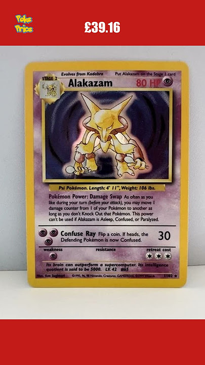 🌟 Rare Alakazam sold for £39.16 😳 #pokemon