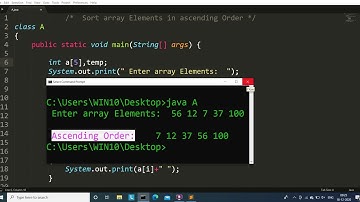 Java program to arrange array elements in ascending order | Learn Coding