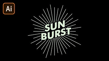 Sunburst Lines Design Tutorial | Sunburst Effect in Adobe Illustrator