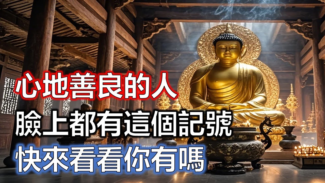 心地善良的人，臉上都有這個記號，快來看看你有嗎？#佛學#智慧#因果