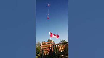 Toy Rocket launch and perfect landing