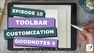 👀✨✏️How to Customize your toolbar in Goodnotes 6 | ipad digital planning 🫶🌷