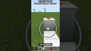 minecraft .making automatic door #GAMER_CHORA1M