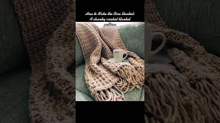 Details How to Make This Chunky Crochet Blanket Pattern | The Cora Blanket; Made with Hue + Me Yarn News