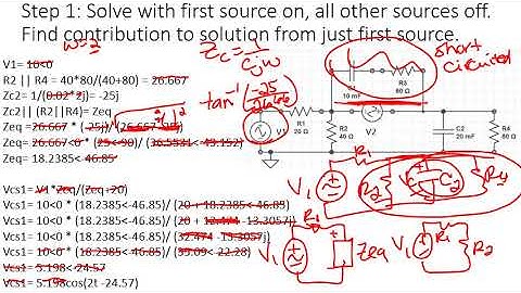 Mesh or Nodal Analysis with Phasors video lecture 7 18 18