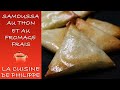 🎥 Recette facile et croustillante : Samoussas au thon et fromage frais faits maison 🥟🐟