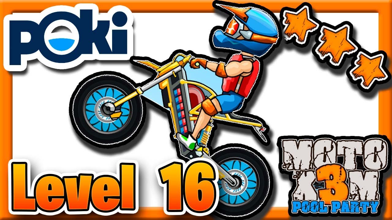 Moto X3M Pool Party (Level 01-22) - Y8 Game