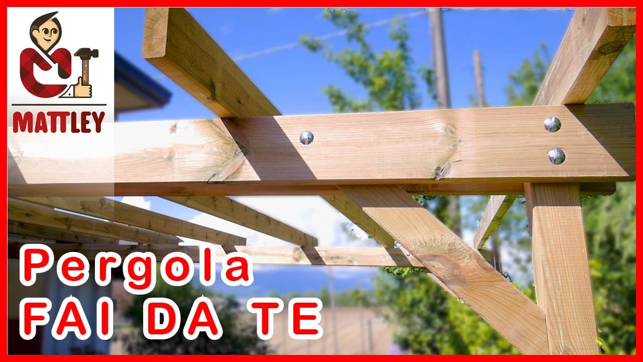 Fai da te come costruire una pergola addossata youtube Permessi per costruire una tettoia