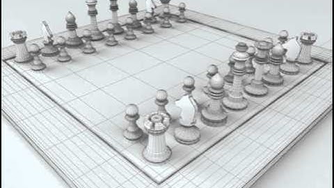 Chess Board and Chess Pieces 3D model from CGTrader.com