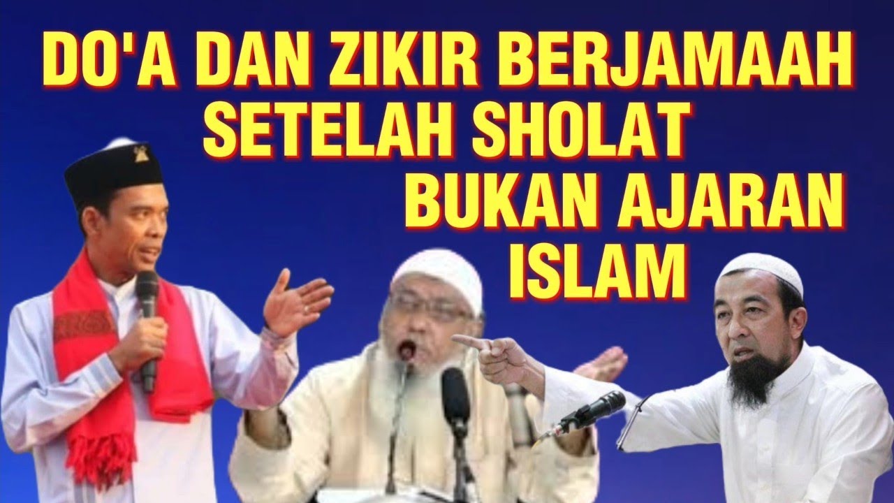 Hukum do'a dan zikir berjamaah setelah sholat.  