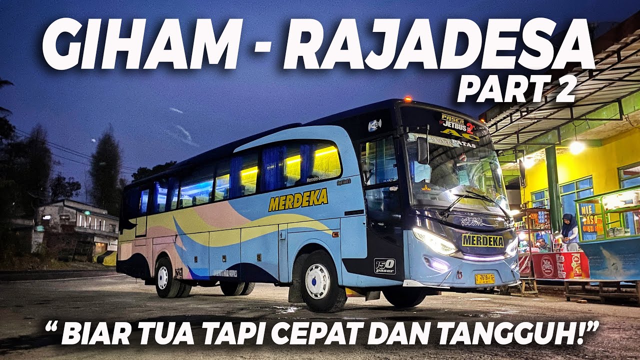 Nyetir Ratusan Kilometer Sendirian! Trip Unik Antar Desa dan Pulau Bus MERDEKA Mercedes - Benz 1525