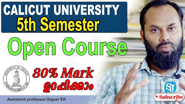 CALICUT UNIVERSITY ALL OPEN COURSE PREVIOUS YEAR QUESTION PAPERS | Open course