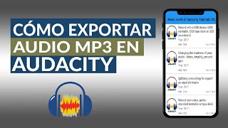 Cómo Exportar o Guardar Audio mp3 en Audacity - Paso a Paso - YouTube