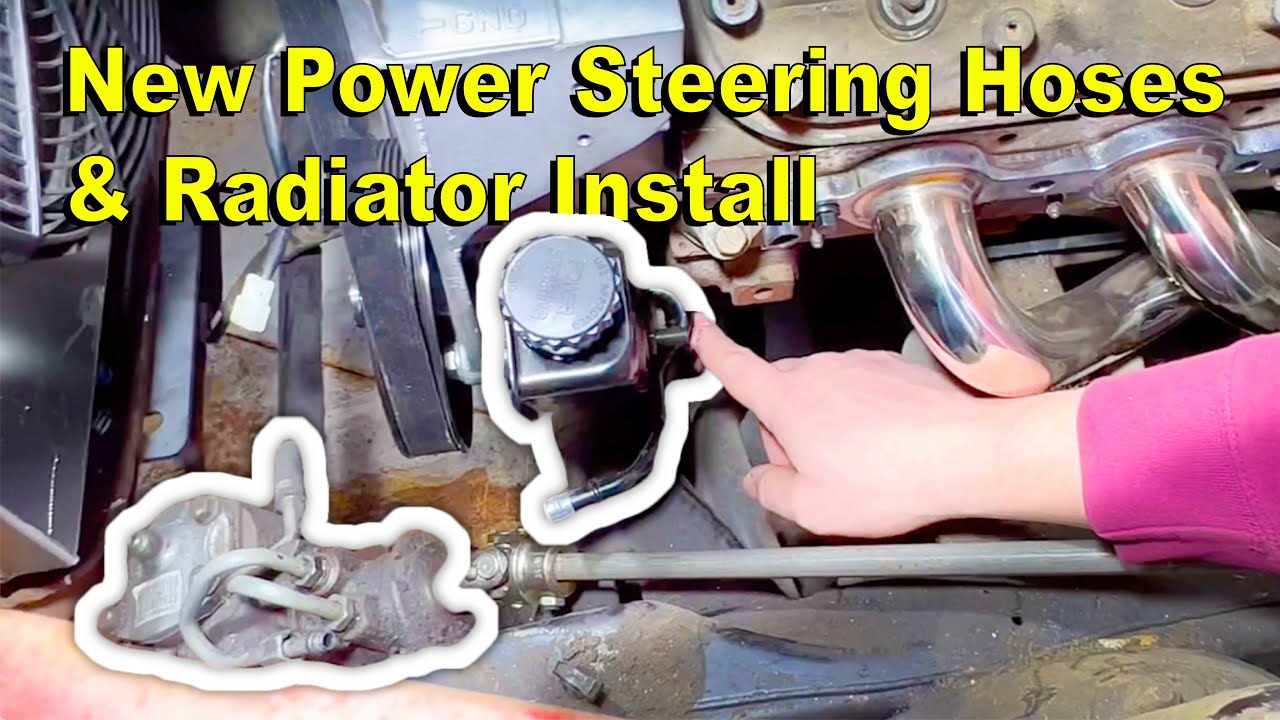 New Power Steering Hoses & Radiator Install On Chevy-Powered Dodge Ram ...