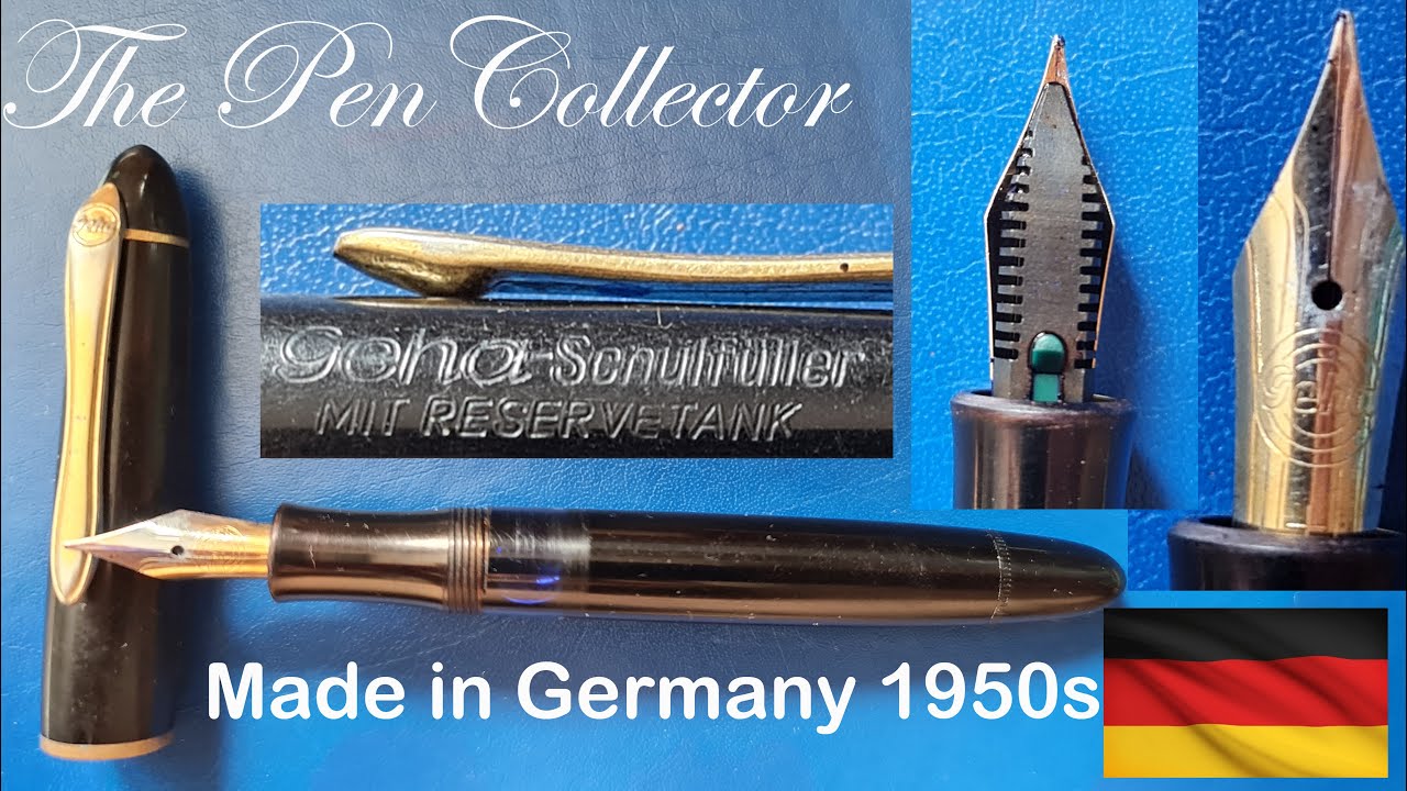 Vintage GEHA School Fountain Pen Review - YouTube