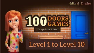 | 100 Doors Games 2021: Escape From School | Level 1 to Level 10 | Walkthrough Part - 01 | screenshot 5