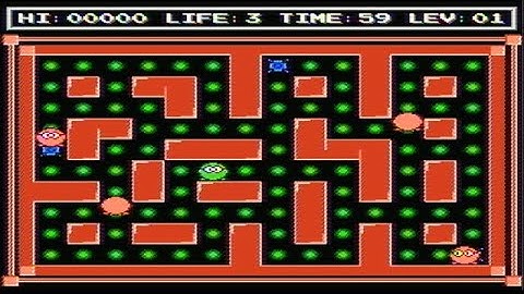 Pac-Man style game - NES Homebrew - NES Programming 6502 Assembly NESASM3 Assembler