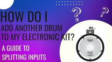 HOW TO ADD DRUMS to your E-Kit: a detailed explanation on splitting input cables to add more drums.