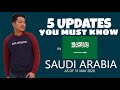 5 UPDATES YOU MUST KNOW in SAUDI ARABIA AS OF MAY 31 2020