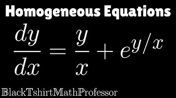 Homogeneous Equations Problem 1 (Differential Equations)