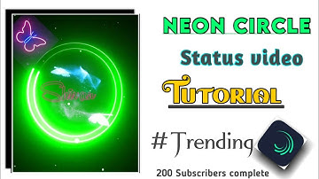How to make neon circle name art video | Alight motion editing Tutorial | Technical Shivansh