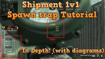 1V1 Shipment IN DEPTH SPAWN TRAP TUTORIAL! COD4 Remastered mwr