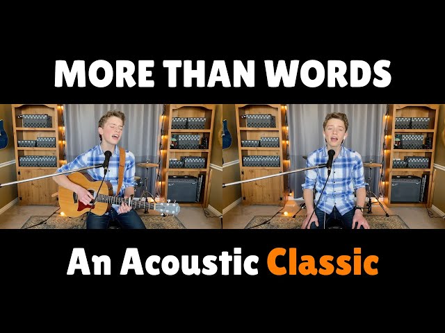 More Than Words - Extreme - Acoustic Guitar Cover | Blake's Juke Box class=