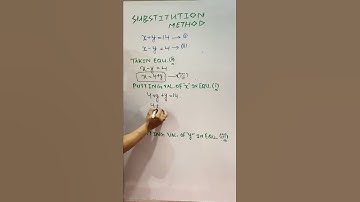 Substitution method in just (57 seconds) by mahroof sir #shorts#youtubeshorts#trending