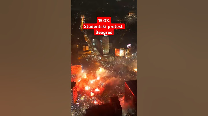 Protest Beograd - Slavija - Dron #protest #beograd #drone #studentskiprotest