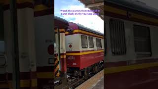 A beautiful journey from Bangkok to Surat Thani by Air-conditioned sleeper train tourism railway