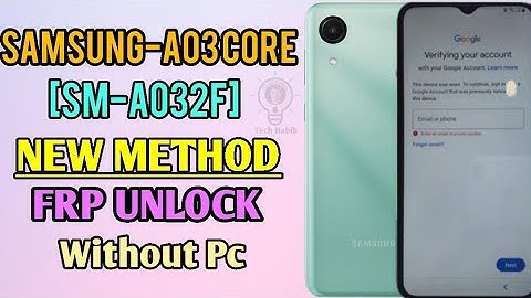 Samsung A03 Core FRP Bypass 2022| Samsung A03 Core (SM-A032F)Google Account Lock Bypass--Android 11