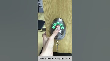 Bluetooth/Electronic Keypad Deadbolt Door Lock Handing Identification Process