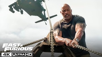 Hobbs & Shaw | Hooking a Helicopter to a Truck