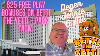 25 MyKonami Free-Play Bonuses on Betti the Yetti