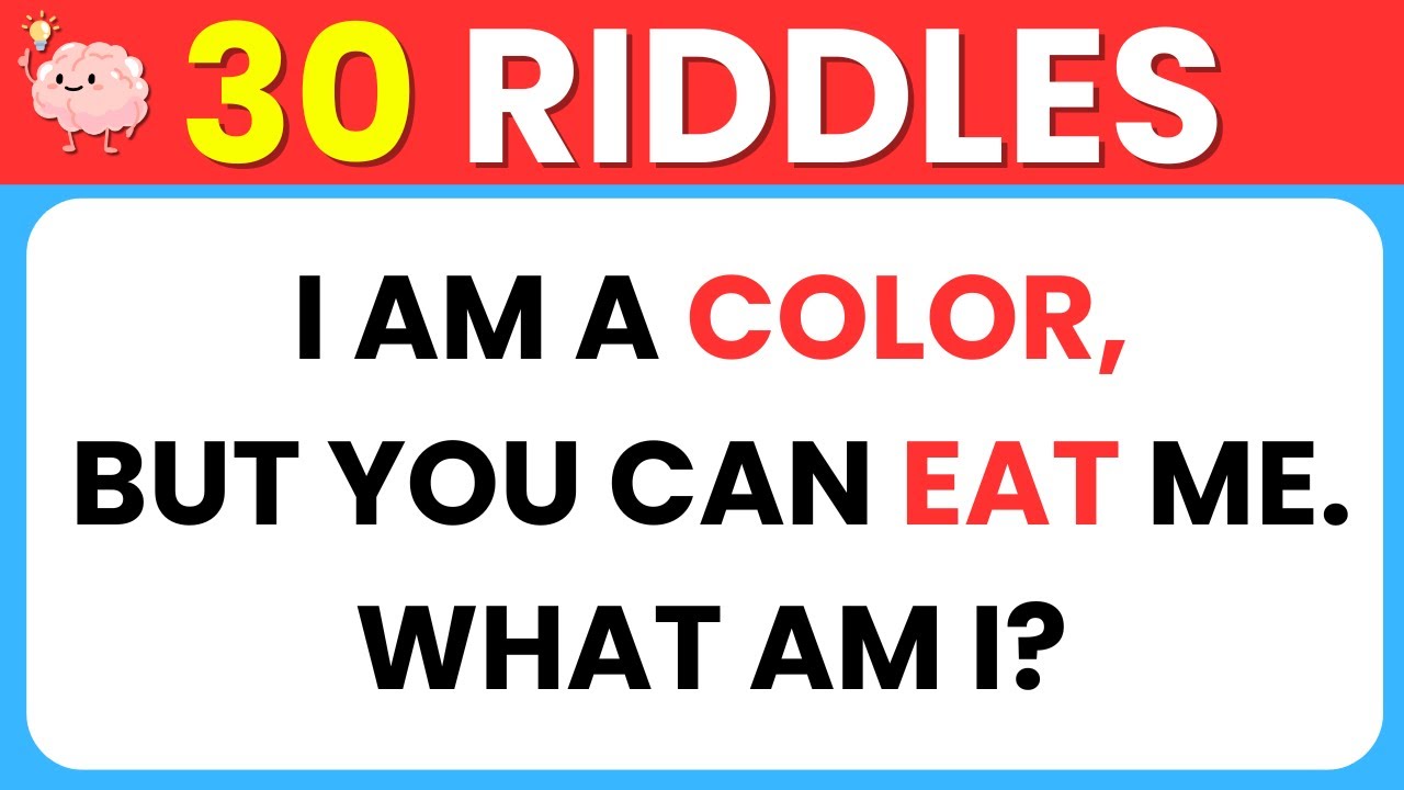ONLY A Genius Can Solve All 30 Riddles! 🧠 Easy to Hard Brain Teasers ...