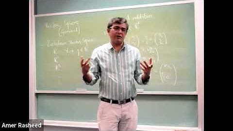 MATH120 (S3): Lecture - 11 - Vector Spaces, Examples