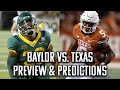 Baylor vs Texas Preview &amp; Predictions | Big 12 Hopes Still Alive?